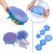 6pcs Silicone Fresh-keeping Cover 